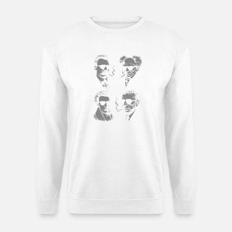 Existentialismus Philosophie Porträts - Unisex Pullover - Weiß