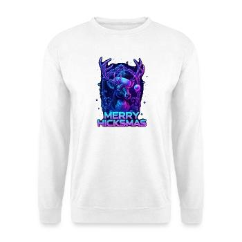 Renne de Noël Rudolph Nez Rouge Mignon Cadeau - Sweat-shirt Unisexe - blanc - Devant