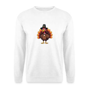Thanksgiving Drôle Dinde de Thanksgiving - Sweat-shirt Unisexe - blanc - Devant