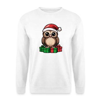 Eule Weihnachten Geschenke - Unisex Pullover - Weiß - Vorne