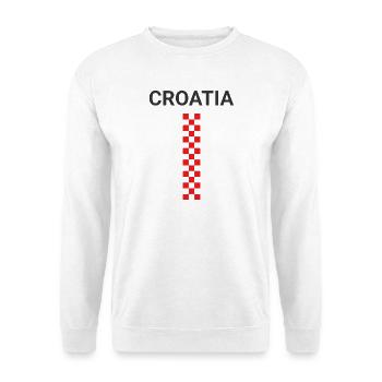 Vertikale Quadrate Kroatien - Unisex Pullover - Weiß - Vorne