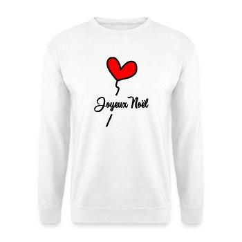 WEIHNACHTEN. FROHE WEIHNACHTEN. FROHE WEIHNACHTEN. WEIHNACHTSMANN - Unisex Pullover - Weiß - Vorne