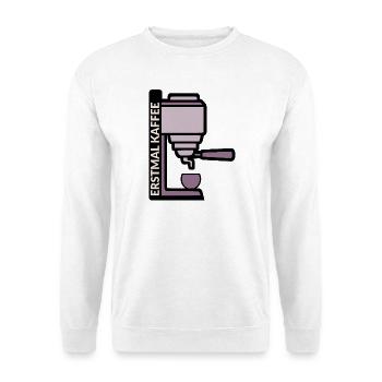Espresso Kaffeemaschine Kaffee - Unisex Pullover - Weiß - Vorne