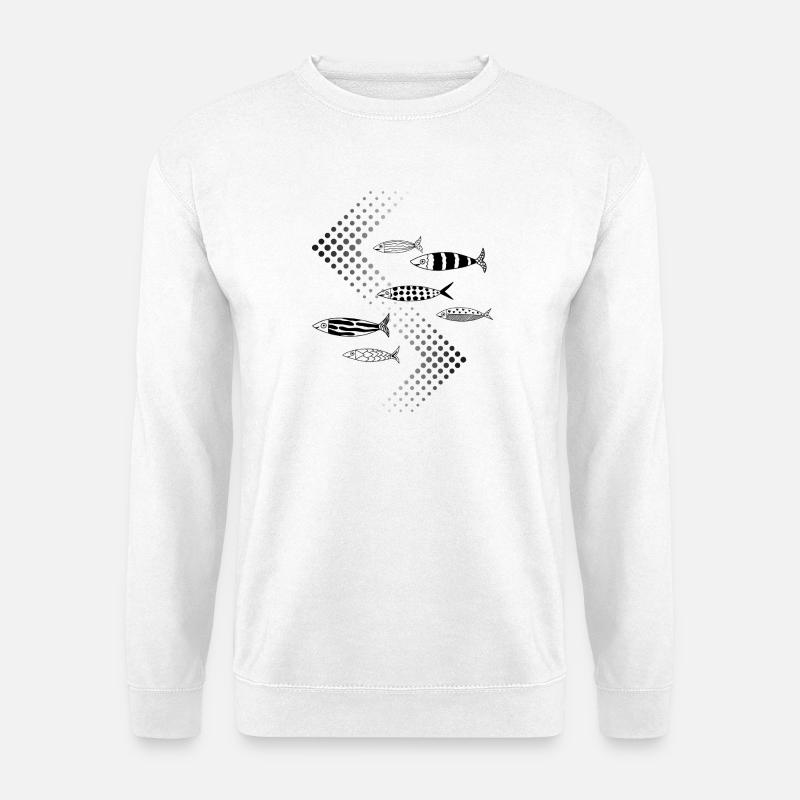 Fischverkehr - Unisex Pullover - Weiß