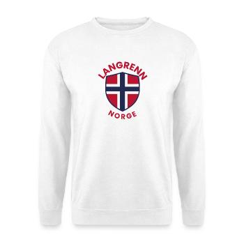 Cross-country skiing Norway emblem - Unisex Sweatshirt - white - Front