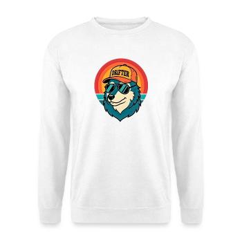 Drifter Wolf Sonnenuntergangs-Tee - Unisex Pullover - Weiß - Vorne