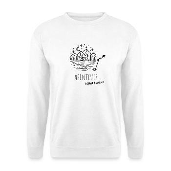 Abenteuer_Schatzsuche_Wald - Unisex Pullover - Weiß - Vorne