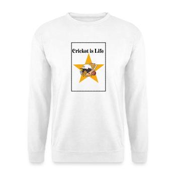 Cricket Star on the Golden Star - Unisex Sweatshirt - white - Front