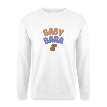 Bébé Bara Capybara - Sweat-shirt Unisexe - blanc - Devant