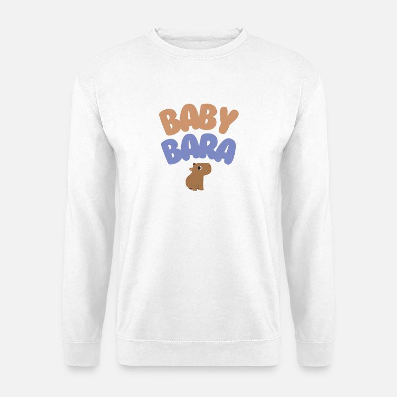 Bébé Bara Capybara - Sweat-shirt Unisexe - blanc