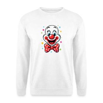 Déguisement de clown de carnaval Carnaval Carnaval - Sweat-shirt Unisexe - blanc - Devant