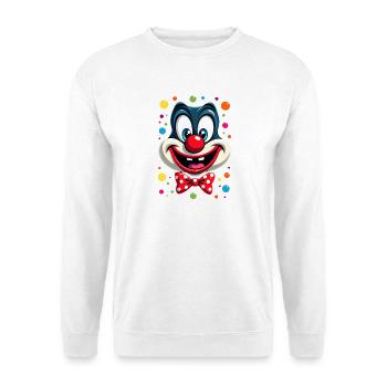 Déguisement de clown de carnaval Carnaval Carnaval - Sweat-shirt Unisexe - blanc - Devant
