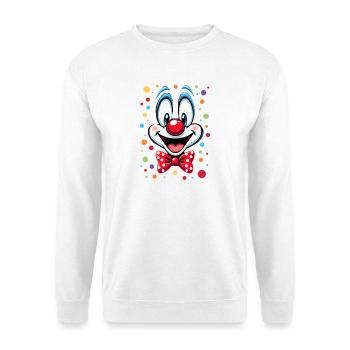 Déguisement de clown de carnaval Carnaval Carnaval - Sweat-shirt Unisexe - blanc - Devant