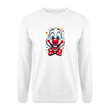 Déguisement de clown de carnaval Carnaval Carnaval - Sweat-shirt Unisexe - blanc - Devant