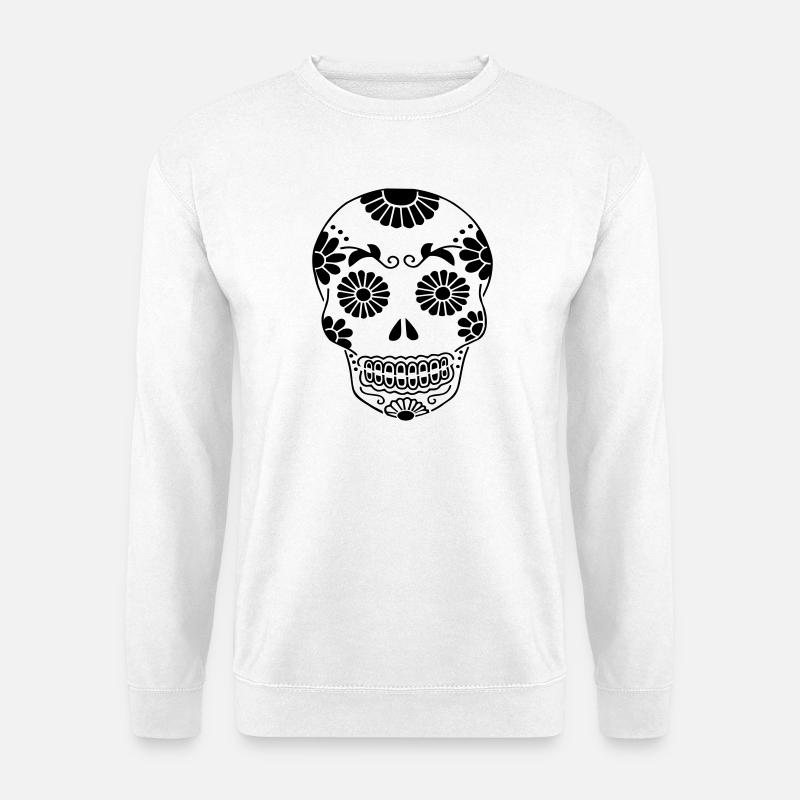 Schädel - Unisex Pullover - Weiß