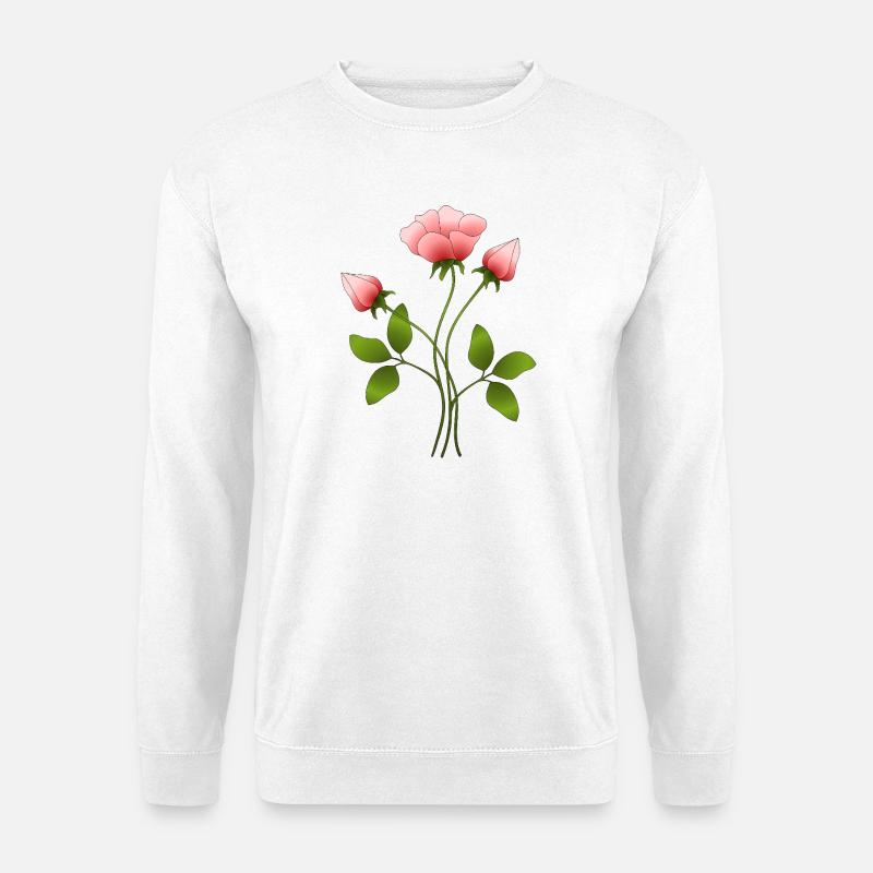Blumen - Unisex Pullover - Weiß