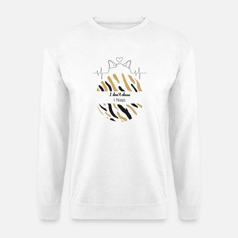 Tiger Stripe Semicircle - Unisex Sweatshirt - white