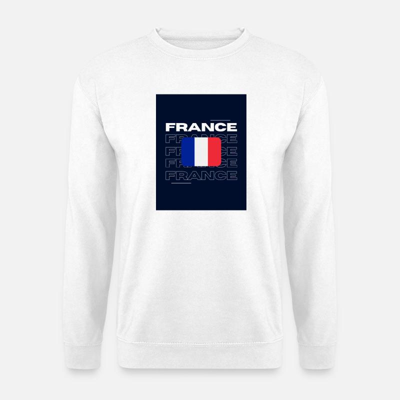 Frankreich - Unisex Pullover - Weiß