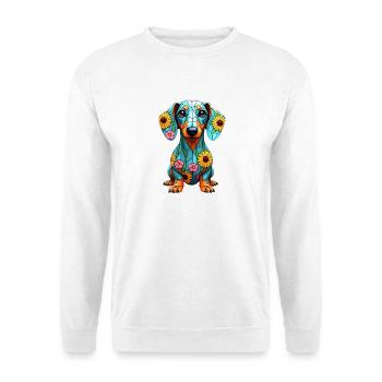 Dackel Dachshund Tekel - Unisex Pullover - Weiß - Vorne