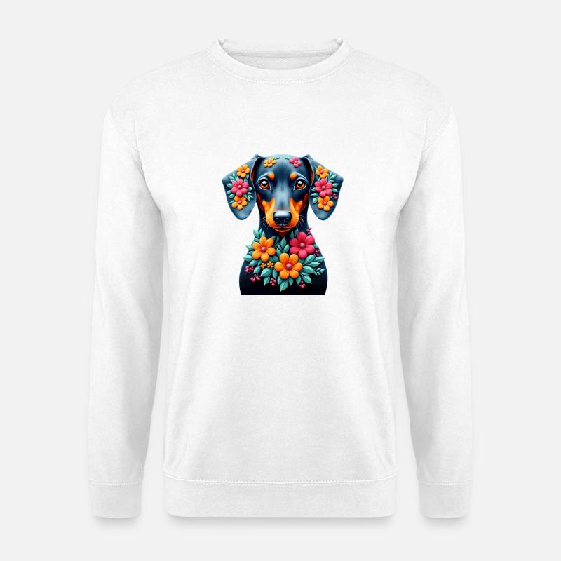 Dackel Dachshund Tekel - Unisex Pullover - Weiß