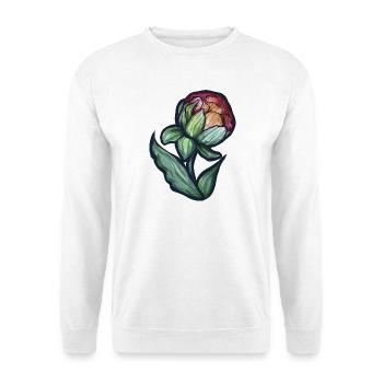Floraison de pivoine aquarelle - Sweat-shirt Unisexe - blanc - Devant