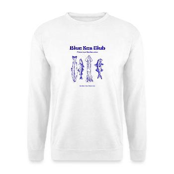 Blue Sea Club Fish & Octopus Illustration - Unisex Sweatshirt - white - Front