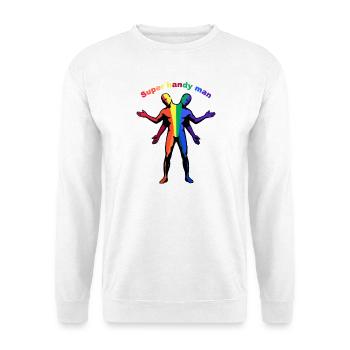Super-Handwerker-Regenbogen - Unisex Pullover - Weiß - Vorne