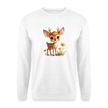 chevreuil - Sweat-shirt Unisexe - blanc - Devant