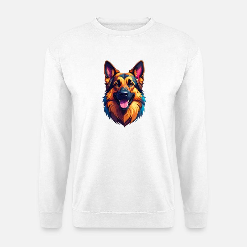 Deutscher Schäferhund - Unisex Pullover - Weiß