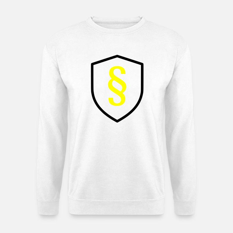 Paragraph Shield Law - Unisex Sweatshirt - white