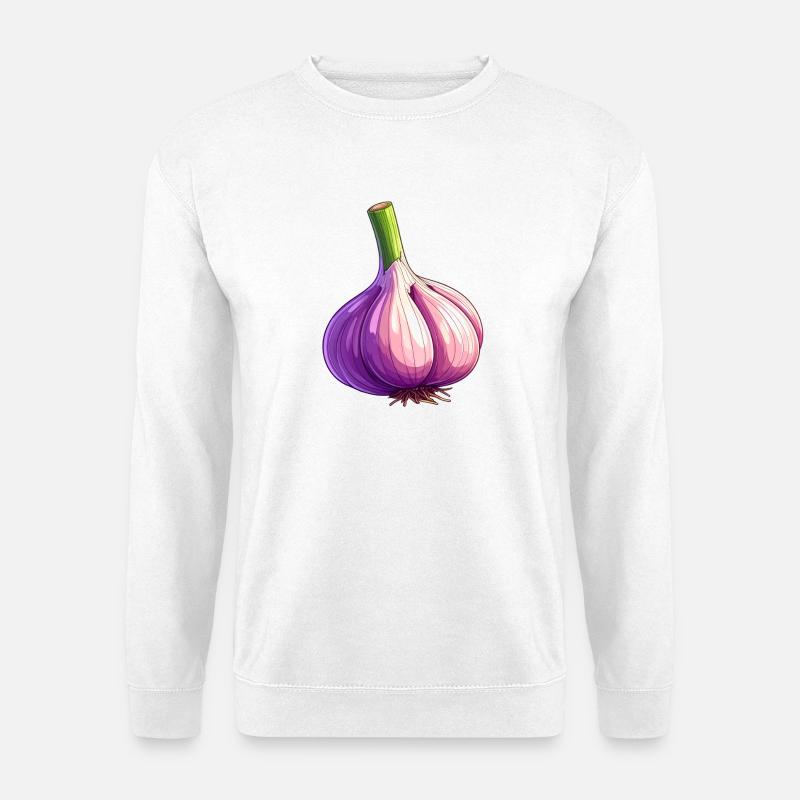 Knoblauch - Unisex Pullover - Weiß