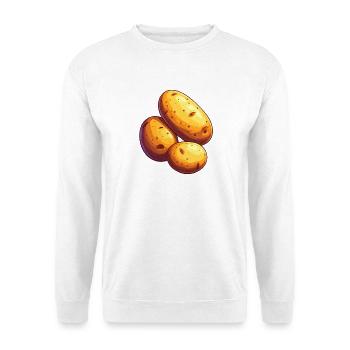 Pomme de terre - Sweat-shirt Unisexe - blanc - Devant