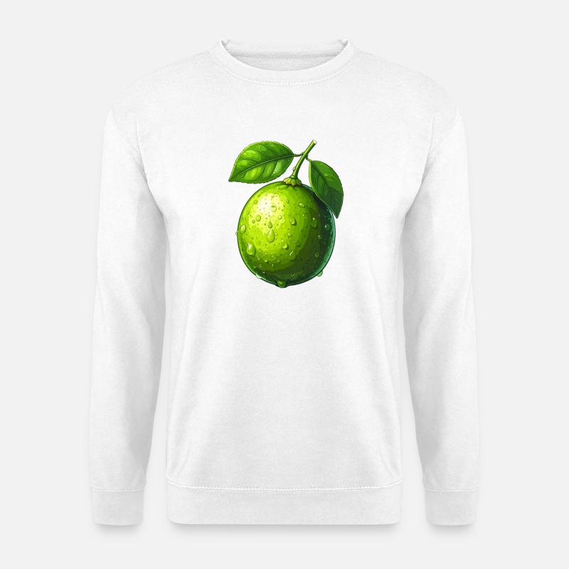 Lime - Unisex Sweatshirt - white