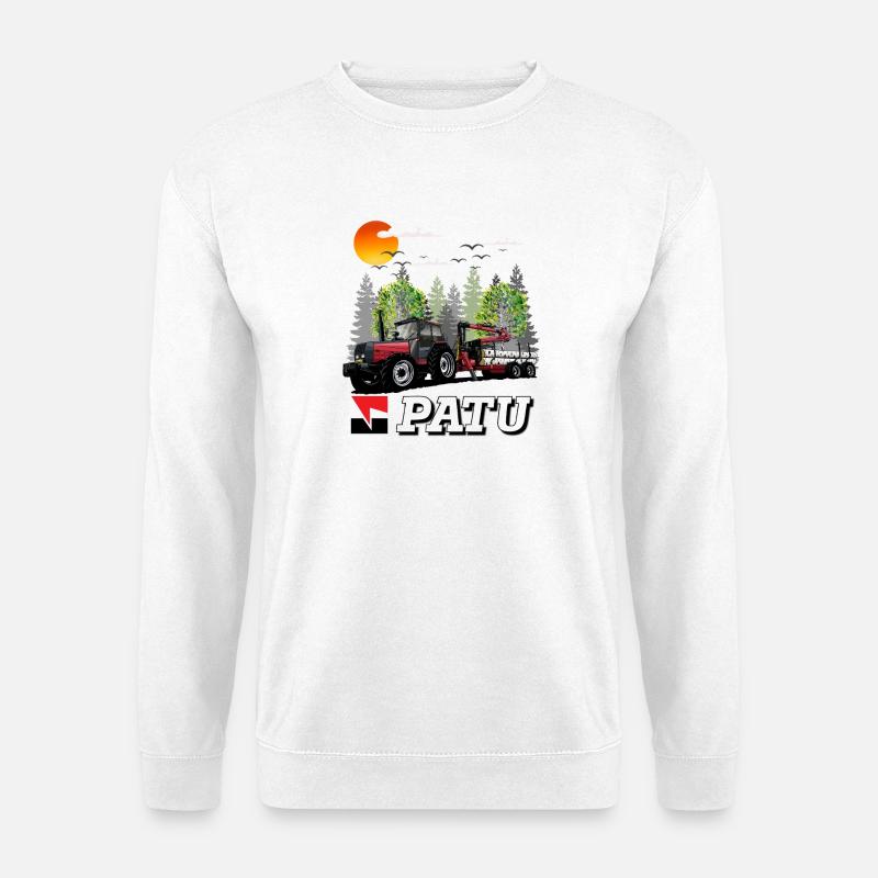 Patu Waldmaschinentraktor - Unisex Pullover - Weiß