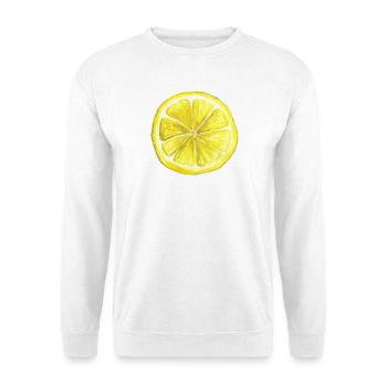 Lemon Watercolor Motif - Unisex Sweatshirt - white - Front