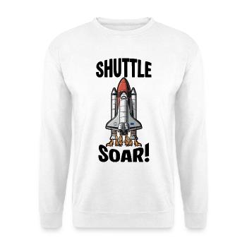 Space Shuttle Soar Takeoff - Unisex Sweatshirt - white - Front