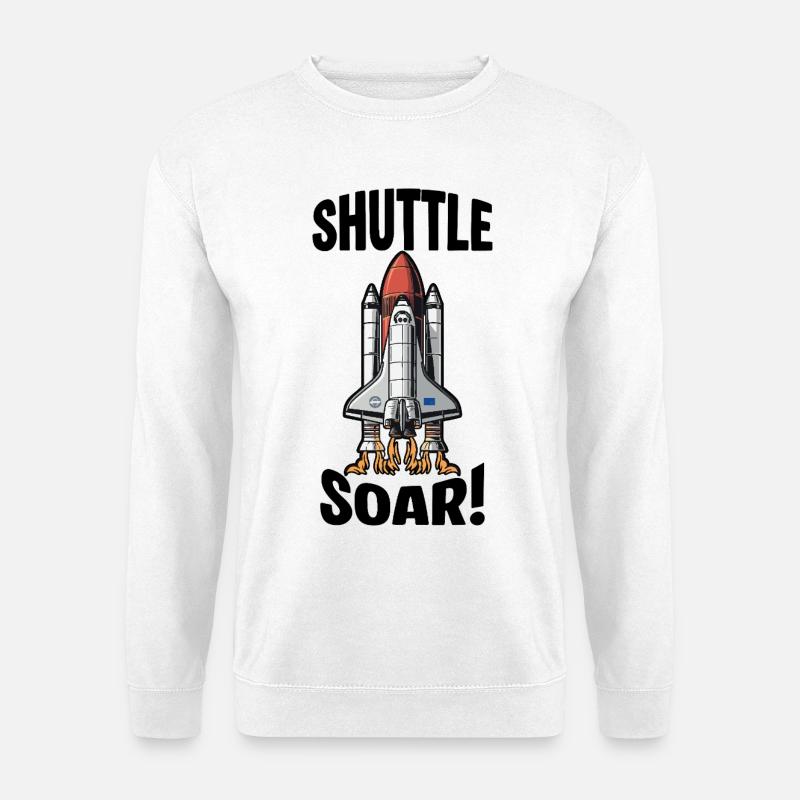Space Shuttle Soar Takeoff - Unisex Sweatshirt - white