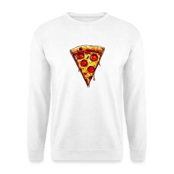 Pizza - Sweat-shirt Unisexe - blanc - Devant