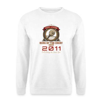 Padel Legend 2011, T-shirt d’anniversaire, sweat à capuche, Mug - Sweat-shirt Unisexe - blanc - Devant