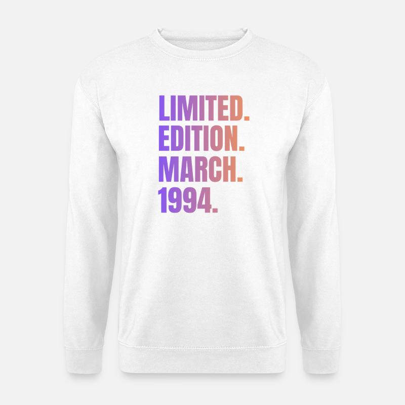 Limited Edition March 1994 - Unisex Sweatshirt - white