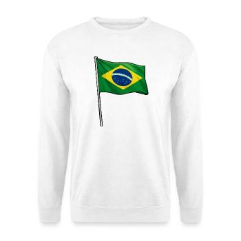 Art du drapeau brésilien - Sweat-shirt Unisexe - blanc - Devant