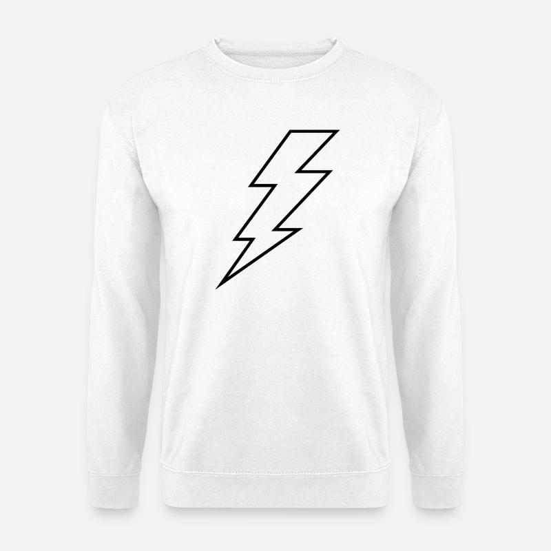Lightning bolt - Unisex Sweatshirt - white