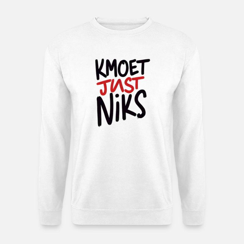 Just Niks Graffiti Red Black - Unisex Sweatshirt - white