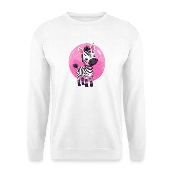 Zebra - Unisex Pullover - Weiß - Vorne