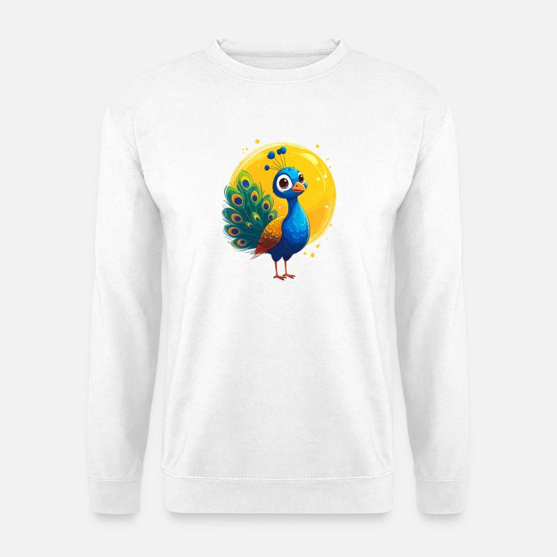 Pfau - Unisex Pullover - Weiß