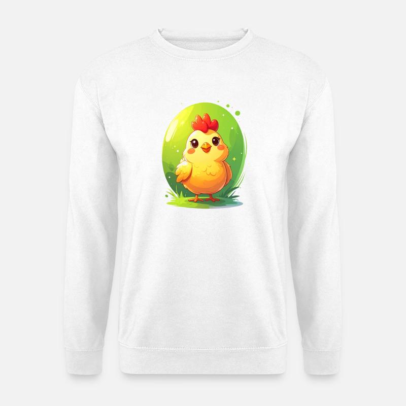 Niedliches Huhn - Unisex Pullover - Weiß