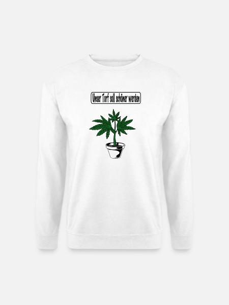 Cannabis-Design - Unisex Pullover - Weiß