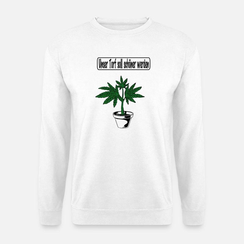 Cannabis Design - Unisex Sweatshirt - white