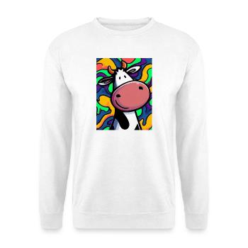 Kuh - Unisex Pullover - Weiß - Vorne