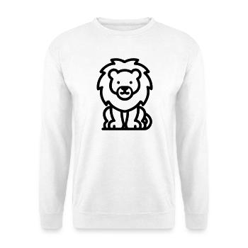 Löwe - Unisex Pullover - Weiß - Vorne